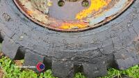 Solid wheel, 6 stud, approx 16in rim, Grizzley Bearcat tyre - 3