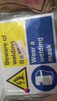 Box of 18 assorted warning signs - 3