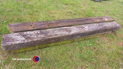 4 x railway sleepers