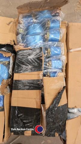 10 x 10m ratchet straps, new