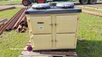 Red fire Rayburn-style cooker/heater