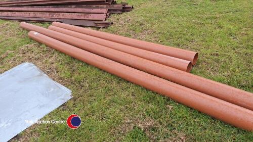 15 x 6in plastic drainage pipes