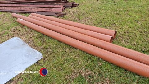 15 x 6in plastic drainage pipes
