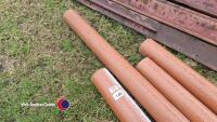 15 x 6in plastic drainage pipes - 3