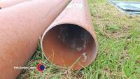 15 x 6in plastic drainage pipes - 4