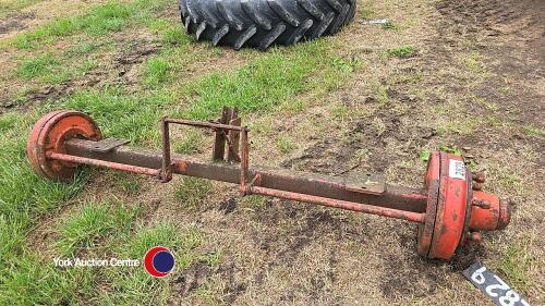 Trailer axle, 6 stud.