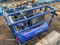 2 x draper 50L air compressors - 4