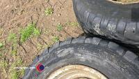 3 x 500-55-20 trailer wheels and tyres - 3
