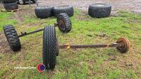 2 x trailer axles, Ferguson