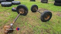2 x trailer axles, Ferguson - 3