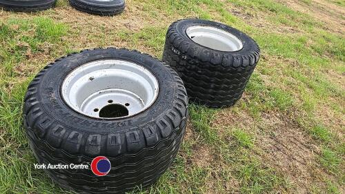 2 x 19.0-45-17 trailer wheels and tyres