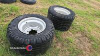 2 x 19.0-45-17 trailer wheels and tyres