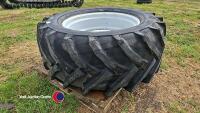 650-38 New Holland tractor wheel and Trelleborg tyre