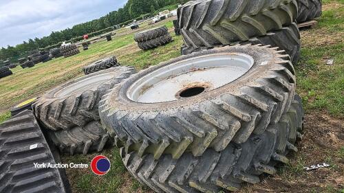 Row Crop wheels c/w centres, ex MF 7600 series, 380/90 R50 10 stud centres, 380/85 R34 10 stud centres