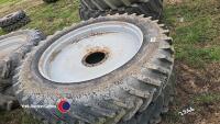 Row Crop wheels c/w centres, ex MF 7600 series, 380/90 R50 10 stud centres, 380/85 R34 10 stud centres - 2