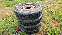Ifor Williams trailer tyres and rims 165r13c