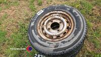 Ifor Williams trailer tyres and rims 165r13c - 2