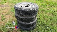 Ifor Williams trailer tyres and rims 165r13c