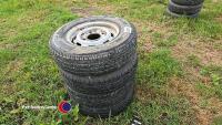 Ifor Williams trailer tyres and rims 165r13c - 4