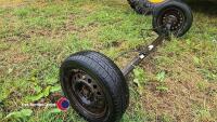 Pair of Alco axles with wheels - 2