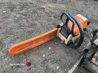MS180 chainsaw, runs but needs attention
