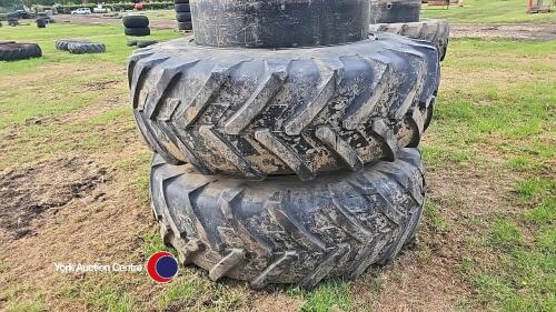 Stocks rear dual wheels, Michelin Agribib 520/85R42 c/w clamps 50%