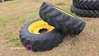 Front John Deere 6930 row crop wheels Alliance 14.9R30 - 4