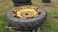 Pair of tractor rowcrop wheels