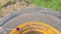 Pair 700/50-22.5 Alliance 328 flotation tyres on 8 Stud wheels - 3