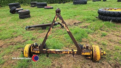 Six stud tailer axle