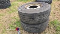 2 x 385 x 65 x 22.5 wheels and tyres