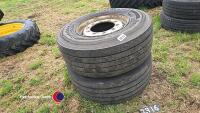 2 x 385 x 65 x 22.5 wheels and tyres - 4
