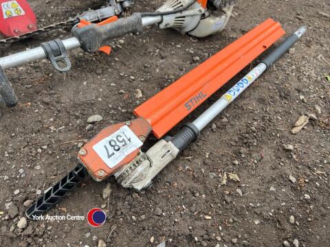 Stihl HL-KM 145 long reach hedge trimmer attachment