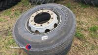 2 x 295 x 80 x 22.5 wheels and tyres - 2