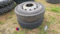 2 x 295 x 80 x 22.5 wheels and tyres - 4
