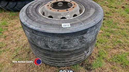 2 x 315 x 80 x 22.5 wheels and tyres