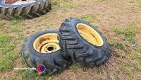 2 x tractor wheels and tyres, 107515 - 4