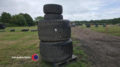 4 x Turf wheels & tyres, 2 x 54x321-26 and 2 x 29x12.50-15