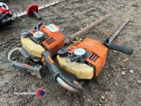2 x Stihl single sided hedge trimmers - 3