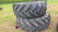 2 x Trellborg 650/85R38 tyres - 4