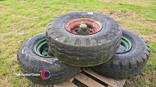 3 x trailer wheels, 12.5 x 15