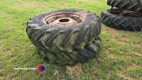 Pair of rear tractor wheels