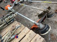 Stihl FS410 petrol brushcutter strimmer, gwo, harness in office - 2