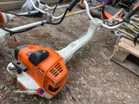 Stihl FS410 petrol brushcutter strimmer, gwo, harness in office - 3