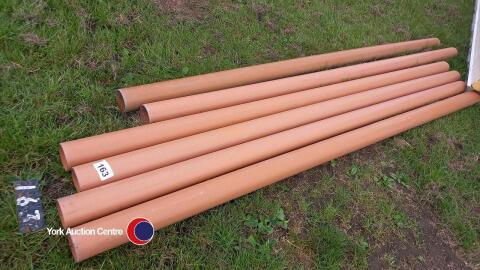 6 x lengths of drain pipe