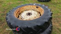 2 x Ford 6 Stud Wheels 13.6 x 36 - 2