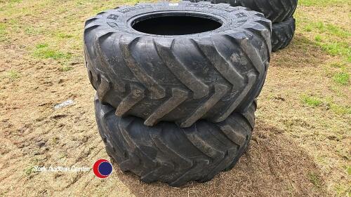 2 Mitchelin Tyres 500/70 R24