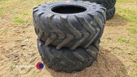 2 Mitchelin Tyres 500/70 R24
