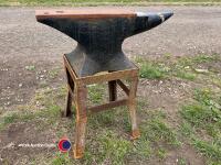Blacksmith anvil, L 80cm x H 31.5cm Top W 13.5 cm - 3