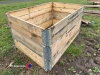 3 x raised bed sections ideal for veg plots